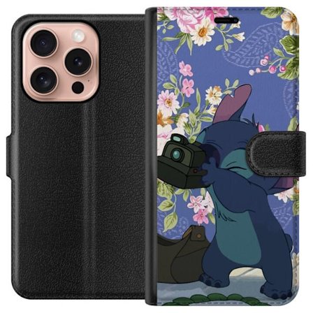 Kompatibelt Lommeboketui til Apple iPhone 16 Pro Stitch med kamera