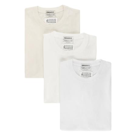 Maison Margiela, t-shirts Wit, Heren, Maat:S,Cotton