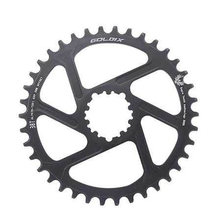 Cykel Mountainbike Kedjehjul Offset 3mm Grad 38T Smal Bredd Cykel Kedjehjul för SRAM GXP Landsvägscykel Mountainbike