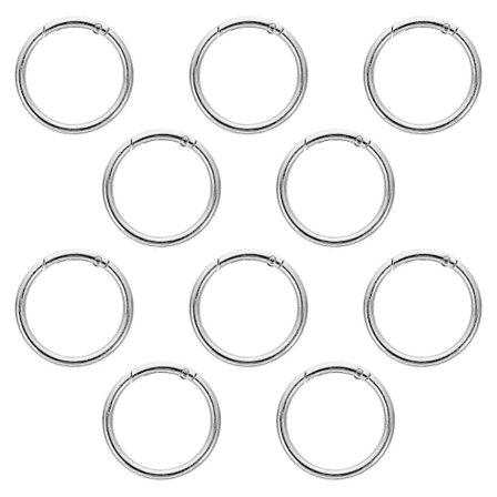 10 stk. Runde Fjærringer Fjær O-Ring Spenner Fjær Snap Kroker DIY Veske Spenner[D]