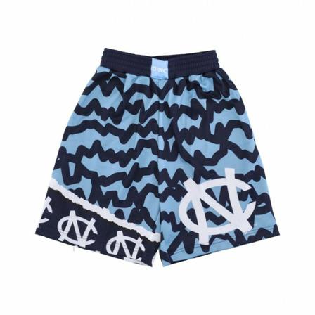 Mitchell & Ness, basketball shorts jumbotron 2.0 mesh short unctar Niebieski, Mężczyzna, Rozmiar: XL