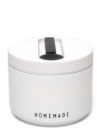 Thermo Lunch Box Small White Design Letters