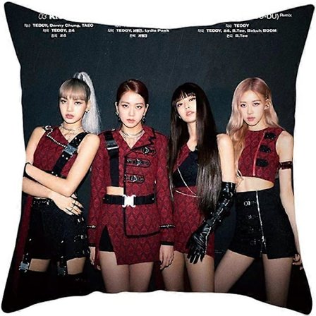 KPOP BLACKPINK TWICE Kaksipuolinen Valokuvatyynyliina KILL THIS LOVE Koristetyynyn Päällinen Kodin Sisustus 18"x18"-SYS19724