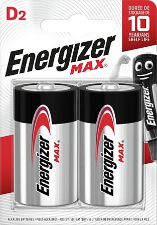 ENERGIZER BATTERI MAX D 2PAK