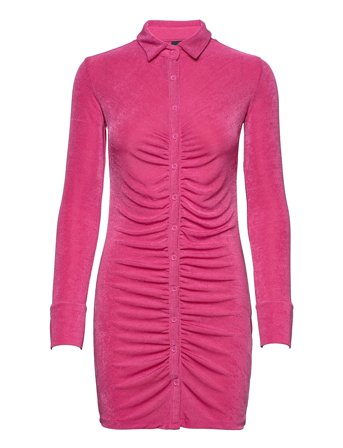 Gina Tricot Dolly Shirt Dress - Pink - XS