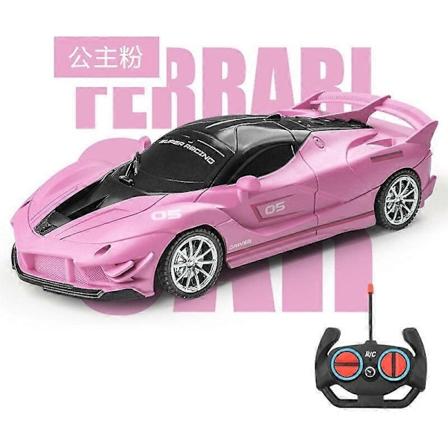 2.4G RC-autolelu Radio-ohjattavat autot Nopea LED-valo Urheiluauto Temppu Drift Kilpa-autolelut pojille Joululahjat Robotti-lelut-Xin 15-FLL-pink