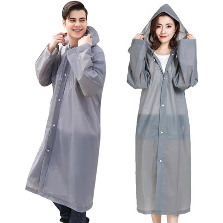 ING Todelt regnfrakke - Regnfrakke med hætte - Grå