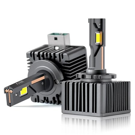 Yhteensopivat D3S LED-lamput 110W 24000Lm Superkirkkaat 6500K Kylmänvalkoinen Sisäänrakennettu tuuletin ja 2 Lämmönjohtavaa kupariputkea Plug and Play