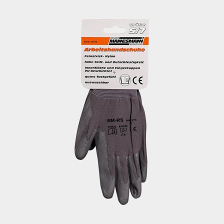 Work gloves BR-M Working Gloves, grey, 8 / Medium