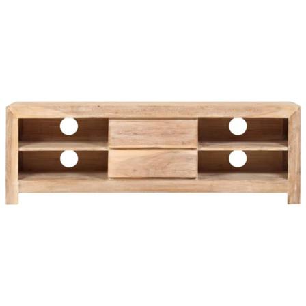 Vidaxl Tv-bänk Massivt Akaciaträ 120x30x40 Cm Ljusbrun Brun