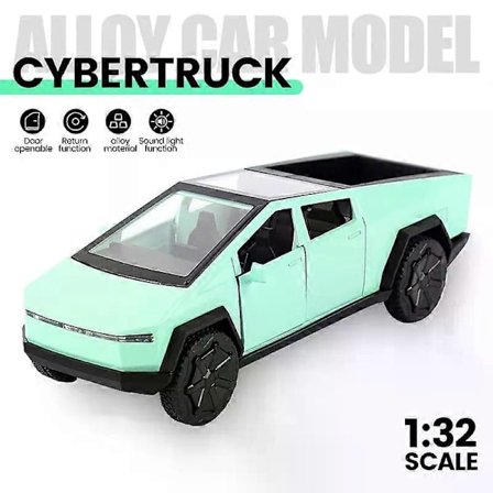 1:32 Legeringsbilmodell Cybertruck Pickup Diecasts Metallleksak Terrängfordon Bilmodell Simuleringssamling Barnpresenter
