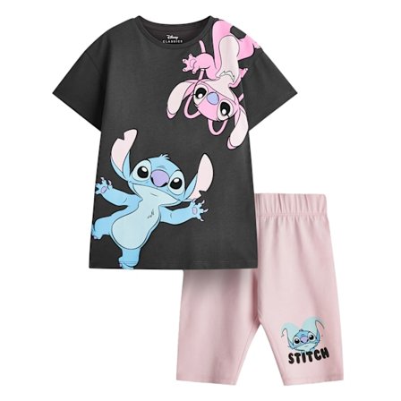 Lilo & Stitch T-shirt och Shorts Set för Flickor 13-14 År