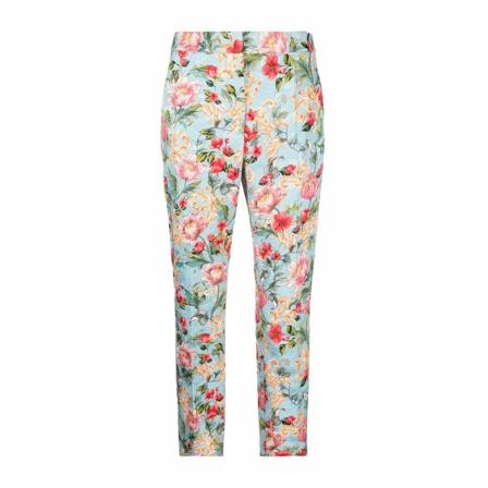 Moschino, Cropped Trousers Blauw, Dames, Maat:S