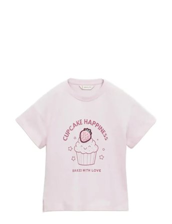 Mango | Embossed Detail Printed T-Shirt | 2-3