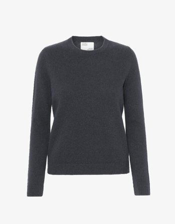 Women Classic Merino Wool Crew - Lava Grey - XS