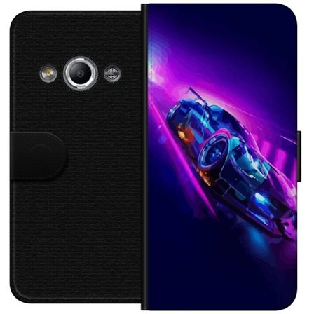 Yhteensopiva Lompakkokotelo Samsung Galaxy Xcover 3 Neon Cyber Racer Futuristisessa Sci-Fi-tyylissä