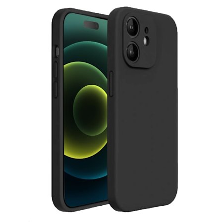 iPhone 12 Mini Skal - Matt Svart med Kameraskydd | Slitstarkt och Stilrent Skydd