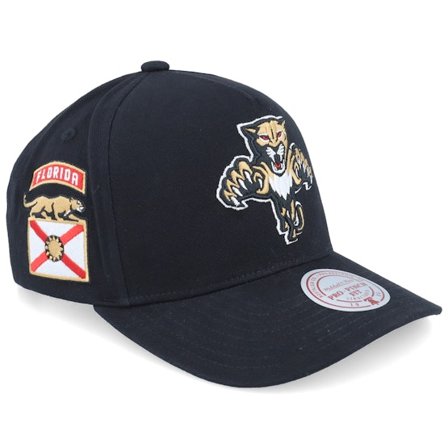 Mitchell & Ness - NHL Černá adjustable Kšiltovka - Hatstore Exclusive x Florida Panthers Black Pro Crown A-frame Adjustable @ Hatstore