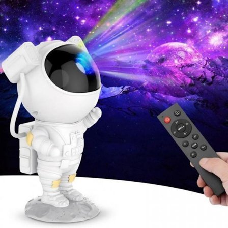 Astronaut Nattlampa / Galaxylampa - Stjärnhimmelsprojektor