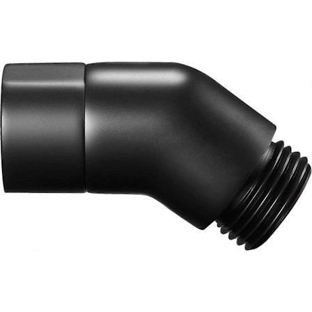 Vankka messinkinen suihkupään kulmasovitin, 45 asteen kulmainen suihkupään kulmaliitin, G1/2 naaras-urosliitin, mattamusta