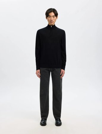 Selected Slh196-Straight Ben Kori Jeans Noos - Black - 36 x 34