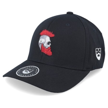 Bearded Man - Riot Beard Black Flexfit Flexfit Black Cap - @ Hatstore