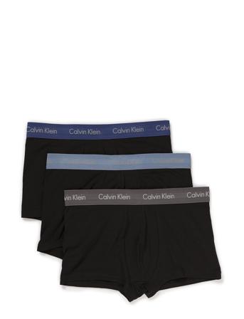 3P Low Rise Trunk Boxershorts Sort Calvin Klein
