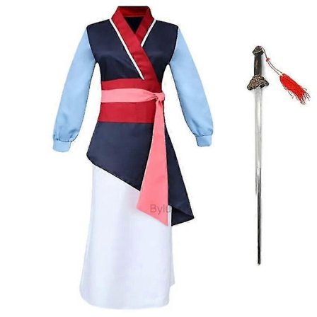 Vuxen Hua Mulan Kostym Ung Mulan Kostym Klänning Kvinnor Mushu Drake Halloween Scen Tonåring Mulan Cosplay Karneval Kostymer Stor-WELLNGS