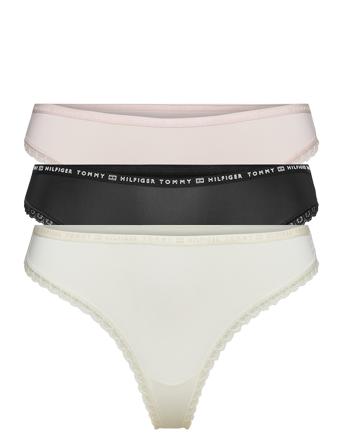 3P Thong Stringit Alusvaatteet Vaaleanpunainen Tommy Hilfiger