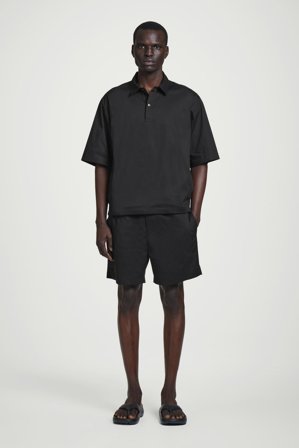 COS Koszula Z Krótkim Rękawem in Czarny