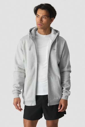 Everyday Zip Hoodie Light Grey Melange