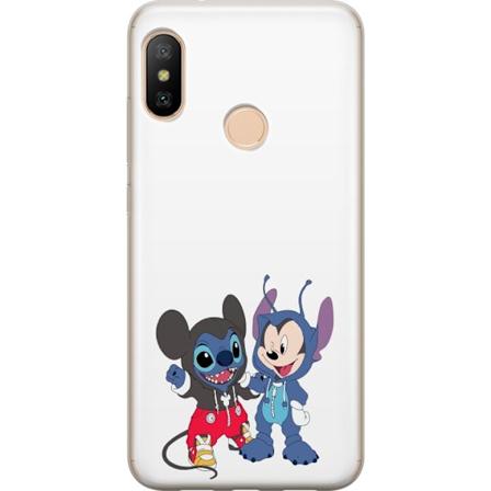 Xiaomi Redmi 6 Pro Genomskinligt Skal Stitch musse pigg