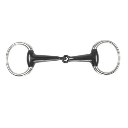 Shires Sweet Iron Hollow Mouth Horse Eggbutt Snaffle Bit 5in Bl