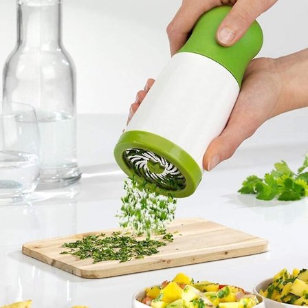 Persillehakker, kutter, hakkede grønnsaker, kuttet urtehakker, korianderkrydderkvern, kjøkkenverktøytilbehør