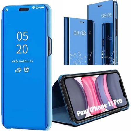Fodral för iPhone 11 (6,1") Face Mirror Effect Styv Flexibel Stabil Blå Blå