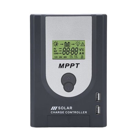 12V 24V MPPT Solcelleladningsregulator 10A Justerbar Parameter Med Dobbelt USB Port Solpanelregulator