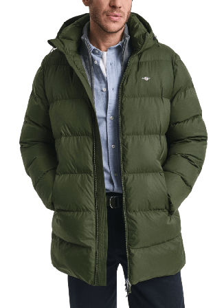 GANT Active Cloud Mid Length Jkt Jackor Herr Grön XL