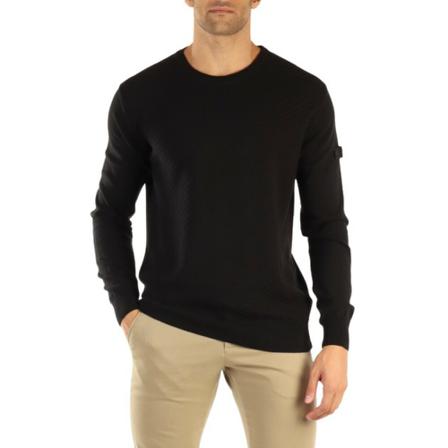 Peuterey, Round-neck Knitwear Czarny, Mężczyzna, Rozmiar: 3XL