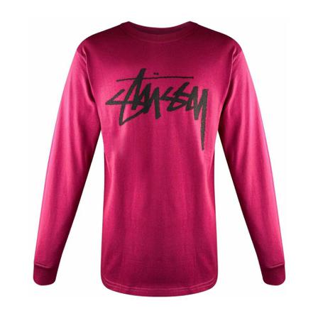 Stüssy, Long Sleeve Tops Roze, Heren, Maat:M