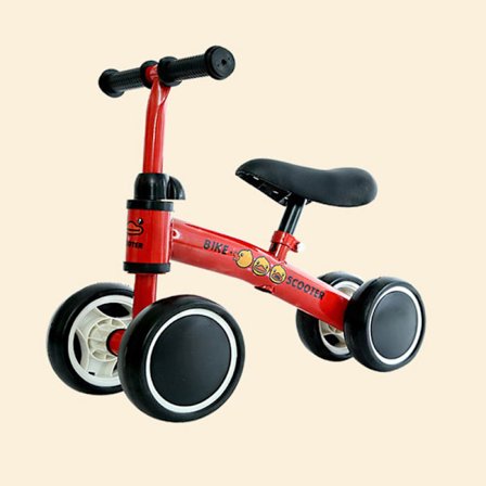 Løbecykel til Børn 1-3 År, Uden Pedaler, 2 & 4 Hjul til Babyer & Småbørn