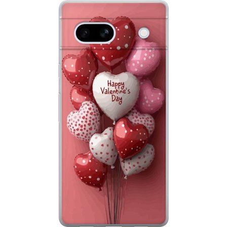 Kompatibelt Mobildeksel til Google Google Pixel 7a Valentinsballonger