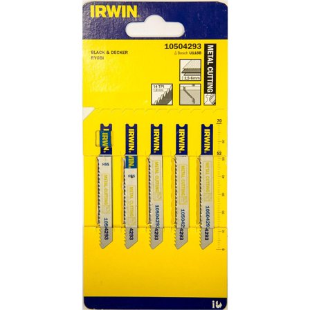 Irwin 10504293 Sticksågsblad 70 mm, 12 TPI, 5-pack, Maskintillbehör & förbrukning