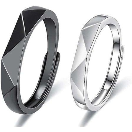 Statement Ring til par - Bambusring til kvinder og mænd - Justerbar