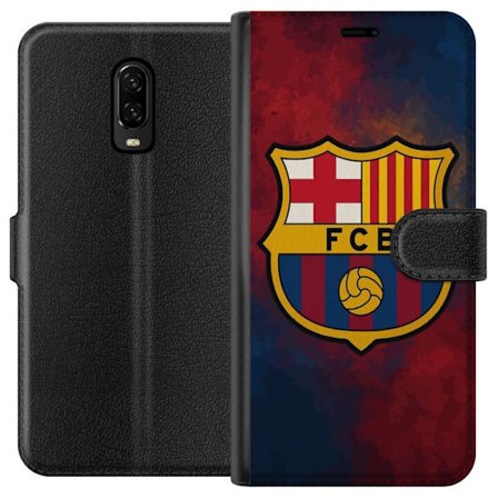 Yhteensopiva Lompakkokotelo OnePlus 6T Barcelona emblem