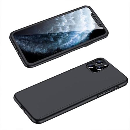 Iphone 11 Pro Max - Skyddande Dubbelsidigt Skal (floveme) Svart