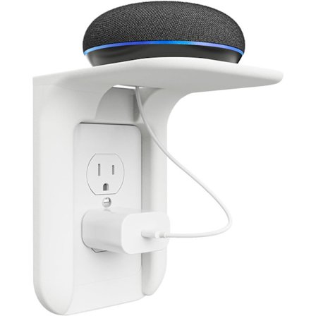 Stikkontakt Hylde Vægbeslag, Badeværelse Væg Standard Vertikal Duplex Væg Hyldearrangør til Smart Home Decor Pladsbesparende Elværktøj