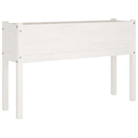 Vidaxl Odlingslåda Vit 110x31x70 Cm Massiv Furu Vit