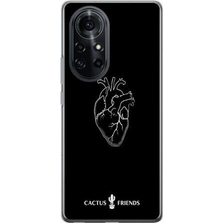 Kompatibelt Mobildeksel til Huawei Huawei nova 8 Pro Kaktus og Venner - Midnatt Anatomisk Hjerte