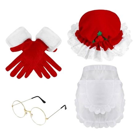 Julepige Forklæde Halv Kropsdragt Genanvendeligt Rollespils Kostume