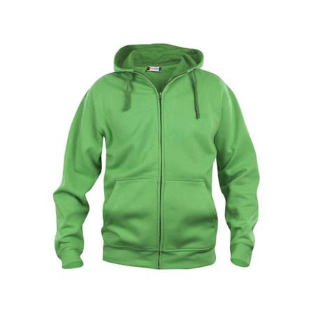 Clique Herr Basic Full Zip Hoodie L Äppelgrön Apple Green L